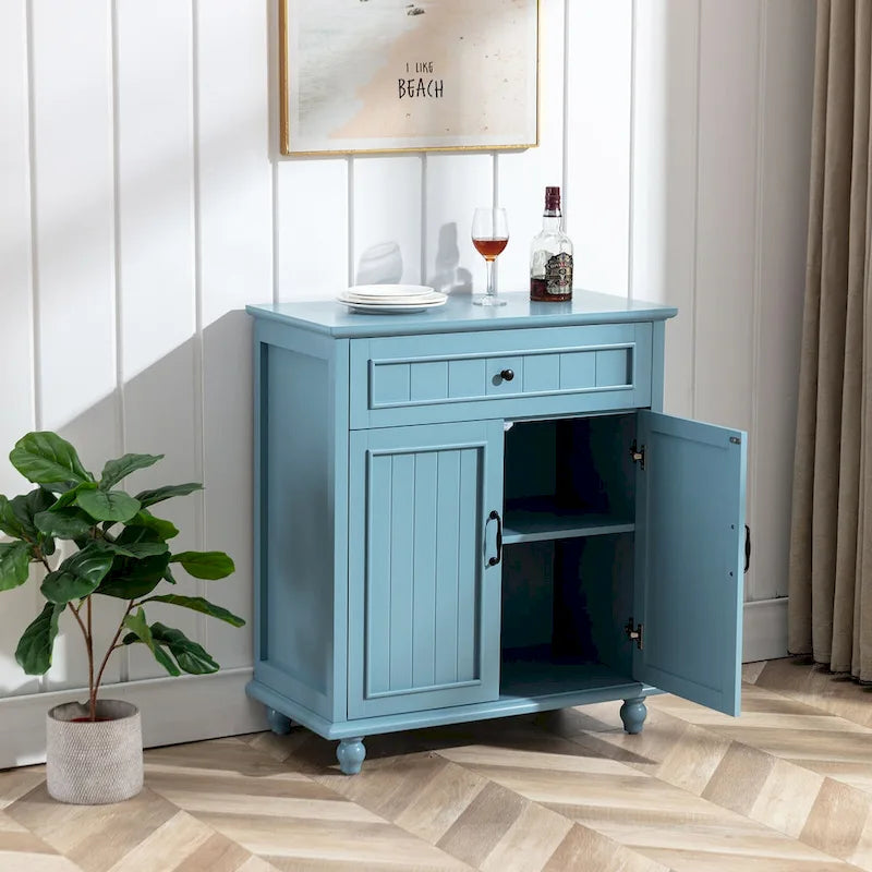 Buffet, meuble de rangement de cuisine avec tiroirs et portes, table console