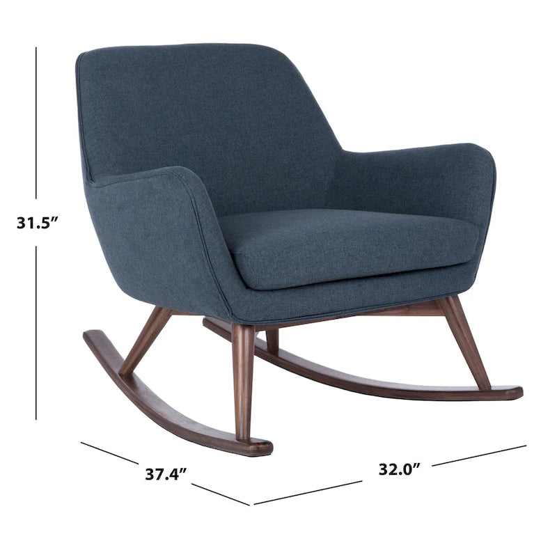Schaukelstuhl im Mid-Century-Stil - 32Wx37Dx32H