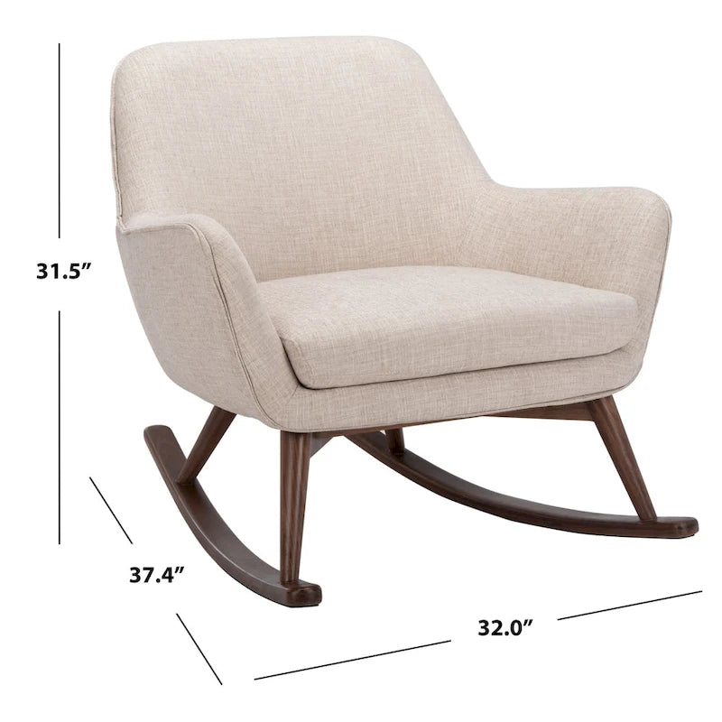 Schaukelstuhl im Mid-Century-Stil - 32Wx37Dx32H