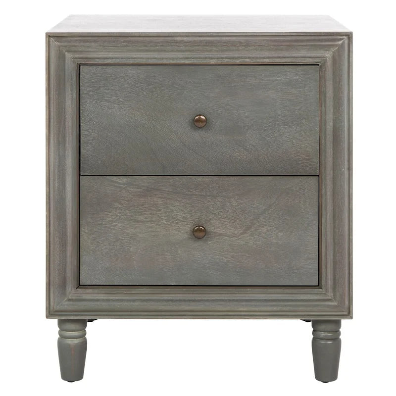 2-Drawer Storage Nightstand Table - 22Wx22Dx26H