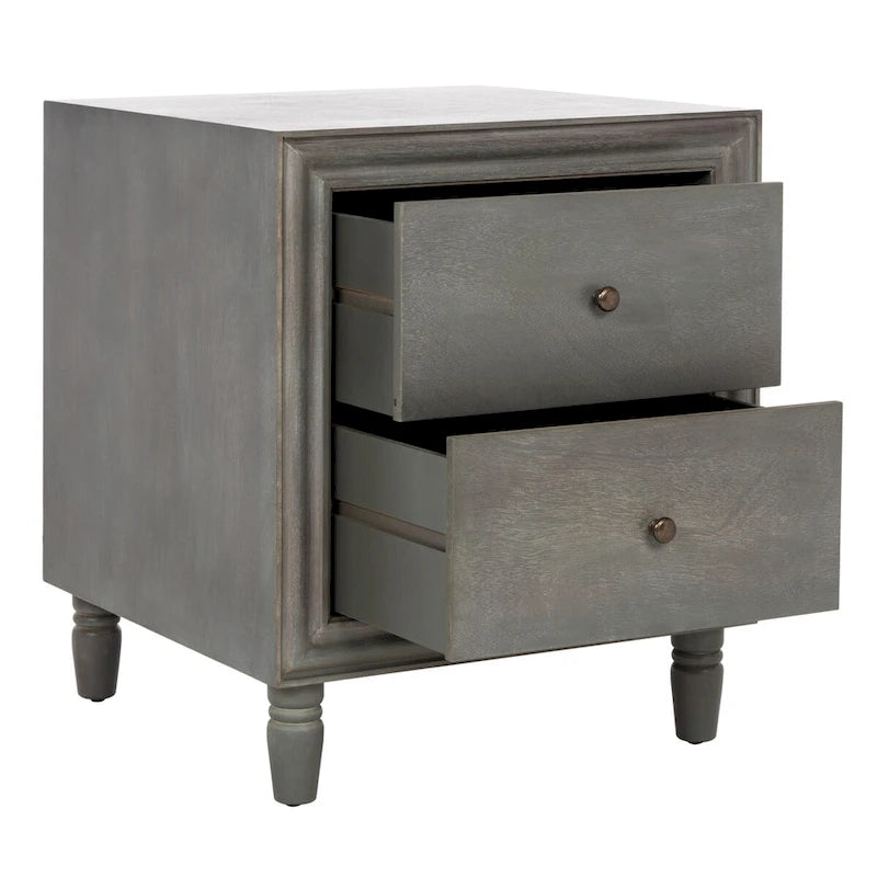 2-Drawer Storage Nightstand Table - 22Wx22Dx26H