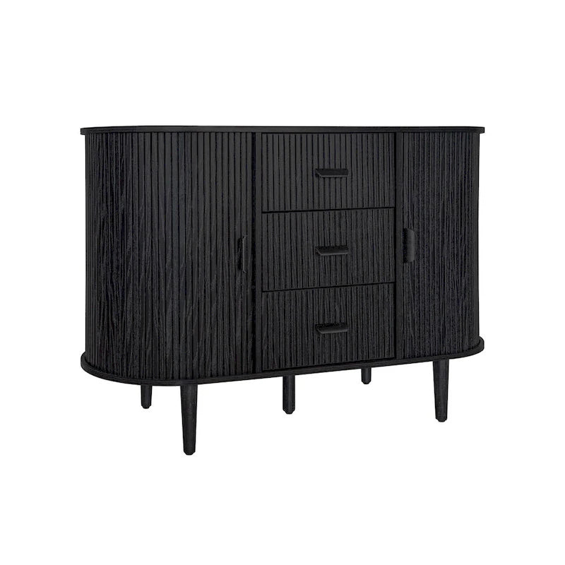 Accent Cabinet with Smoothly Sliding Tambour Doors
