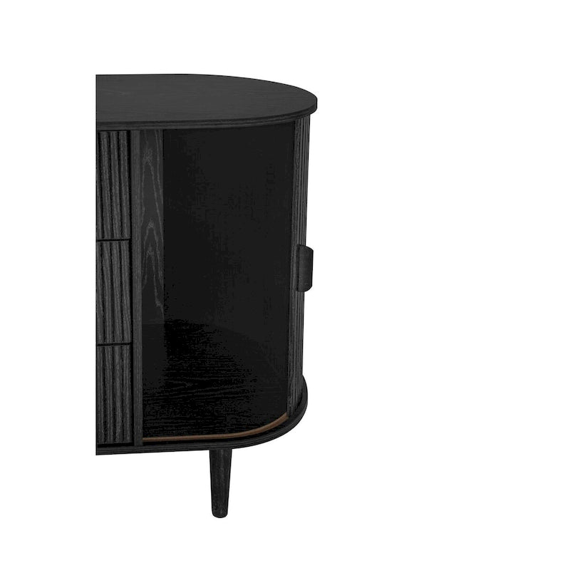 Accent Cabinet with Smoothly Sliding Tambour Doors