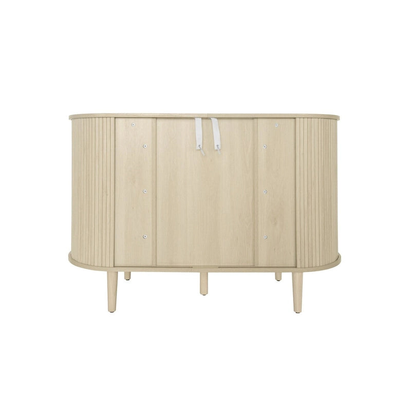 Accent Cabinet with Smoothly Sliding Tambour Doors