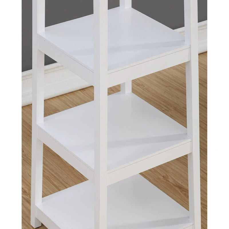 Porte-manteau en bois avec étagères de rangement à 3 niveaux