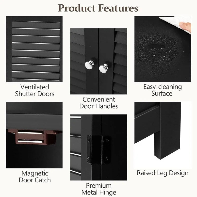 Bathroom Storage Cabinet - 12D x 23.5W x 31.5H