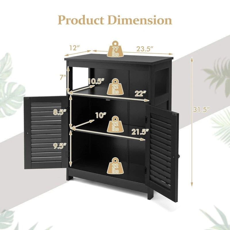 Armário de arrumação para casa de banho - 12P x 23.5L x 31.5A